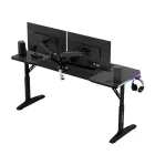 Mesa Gaming Huzaro Hero 4.6 con RGB LED y Fibra de Carbono