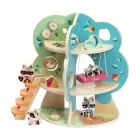 Set de Juego de Madera Chicco Árbol de Mapaches (Como Nuevo)