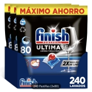 Pastillas Finish Ultimate 240x - Lavado a 0,13€