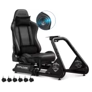 Sim Racing Cockpit GTPLAYER con altavoces y volante