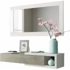 Espejo y Cajón para Recibidor Moderno