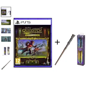 Deluxe Quidditch Campeones + Varita de Harry Potter Warner Pack.