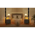 Pack de 2 mesitas de noche con enchufes y puertos USB