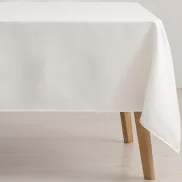 Mantel geométrico Line Blanco 140x200 cm antimanchas
