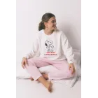 Pijama largo polar Snoopy para mujer - Tallas M, L, XL