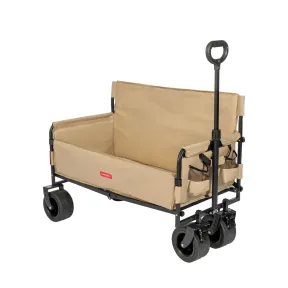 Carro Playa Plegable Flamingueo con Ruedas 360º y Bolsa