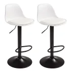 Taburetes de Bar Ajustables 360º, Pack de 2 Sillas Altas