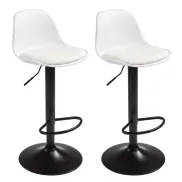Taburetes de Bar Ajustables 360º, Pack de 2 Sillas Altas