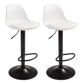 Taburetes de Bar Ajustables 360º, Pack de 2 Sillas Altas