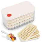 Cubiteras apilables reutilizables con 150 cubitos y pala