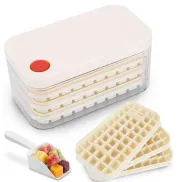 Cubiteras apilables reutilizables con 150 cubitos y pala