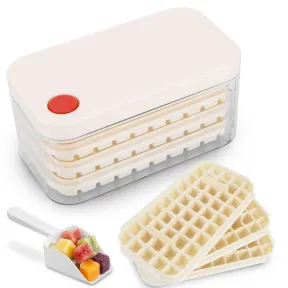 Cubiteras apilables reutilizables con 150 cubitos y pala