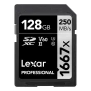 Tarjeta SDXC UHS-II 128GB Lexar Professional 1667x
