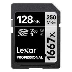 Tarjeta SDXC UHS-II 128GB Lexar Professional 1667x