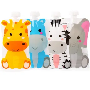 Bolsas reutilizables para comida de bebé - Pack de 4 unidades