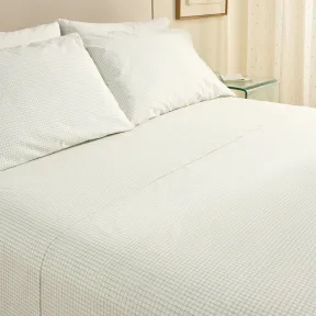 Sábanas de algodón verde sage, cama 150 cm y más medidas