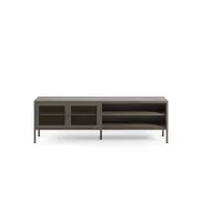 Mueble FAYNA negro 160cm 2 puertas para TV