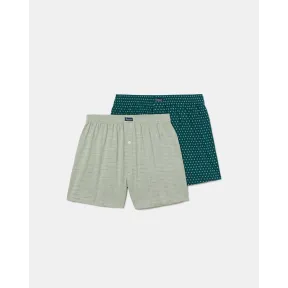 Boxers de hombre multicolor estampados en algodón - Pack 2