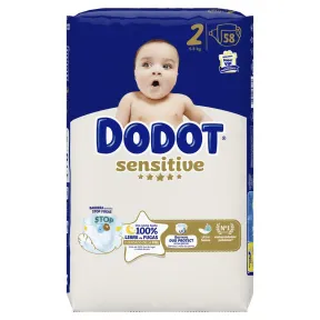 Pañales Dodot Sensitive T2, 116 unidades