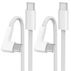 Cable USB C 90 Grados a USB C [2Pack 2M]