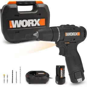Taladro Percutor Brushless 12V WORX WX121 con 2 Baterías