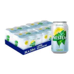 Té Nestea Zero con Limón 33 cl | Pack de 24 latas