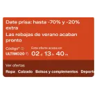 Descuento del 20% en selección de artículos