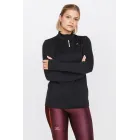 Camiseta negra térmica para correr mujer KIPRUN