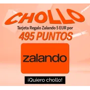 Zalando Tarjeta Regalo 5€ por 495 puntos Travel Club