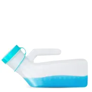 Orinal Portátil Antifugas para Adultos, 1L de Plástico Durable