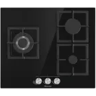 Cocina a gas natural Hisense con 3 zonas de cocción