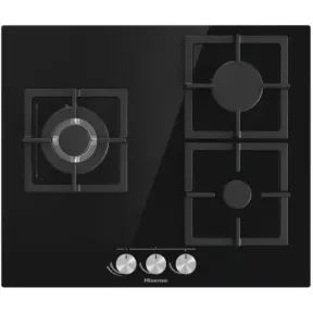 Cocina a gas natural Hisense con 3 zonas de cocción