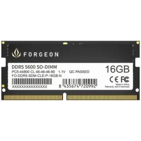 Forgeon Cyclone PRO 16GB DDR5 SODIMM RAM 5600 MHz CL46 Negra