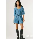 Mono vaquero corto azul para mujer Pepe Jeans tallas 34-38.