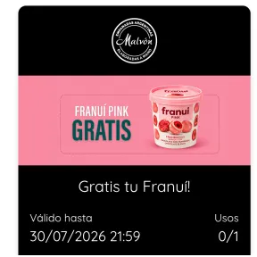 Franuí Pink gratis con compra mínima del 27 al 30 de julio