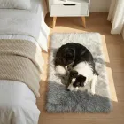 Alfombra Antideslizante Gris 90 x 60 cm - Lavable Mishukaze