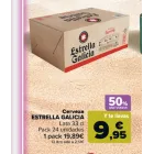 Pack de 24 latas de Estrella Galicia con reembolso hasta 80%