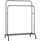 Burro de metal doble para colgar prendas.
