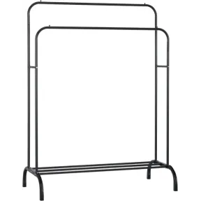Burro de metal doble para colgar prendas.