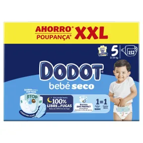 Dodot Bebé Seco Talla 5 a 0,22 € Und. 70% Descuento