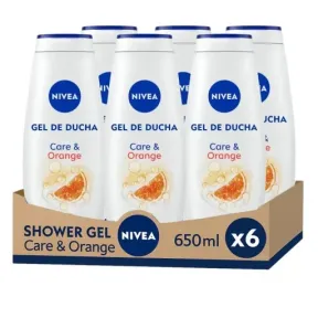 Nivea gel Care & Orange 6x650ml