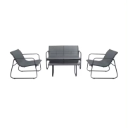 Mueble de jardín Lazio: sofá doble, 2 sillas y mesa