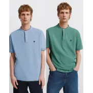 Polo slim fit contraste en piqué (Tallas XS a XXXL)