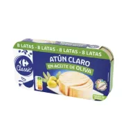 3x2 en Latas de Atún Claro en Aceite de Oliva Carrefour