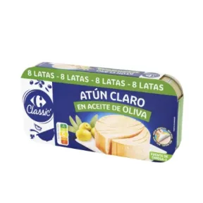 3x2 en Latas de Atún Claro en Aceite de Oliva Carrefour