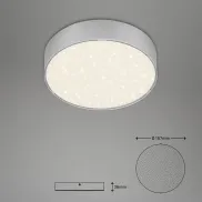Lámpara de Techo LED Briloner, Diseño Estrella Plata