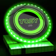 Disco Volador TOSY - Brillante con 36 LEDs y Modos Inteligentes