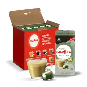 Cápsulas de Aluminio Gimoka Pistacho Cappuccino - 50 Unidades