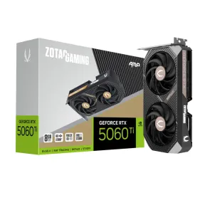 Tarjeta gráfica ZOTAC RTX 5060 Ti 8GB GDDR7 con LED blanca