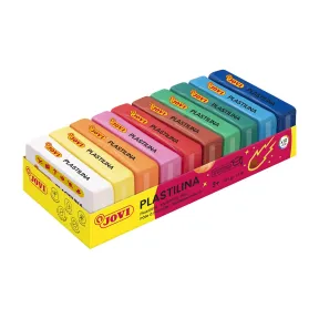 Juego de 10 Plastilinas Jovi Pequeñas Surtidas y No Tóxicas